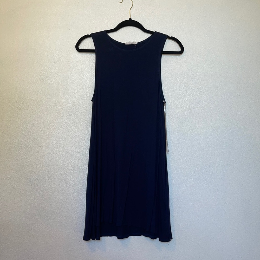 Navy blue flowy dress